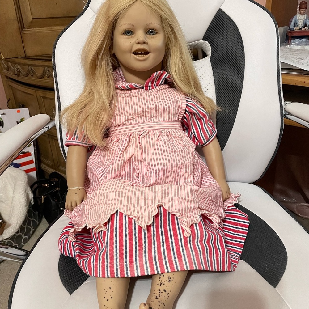 Annette Himstedt “ Lisa” 28” tall doll for repair